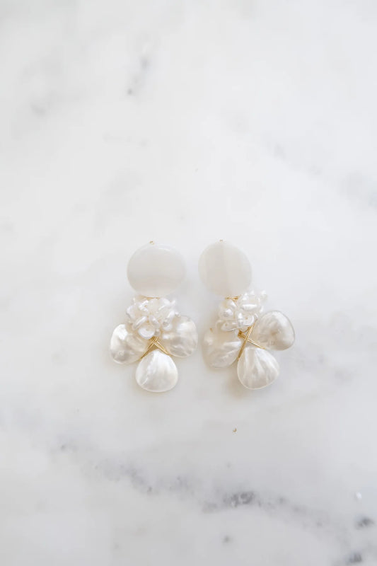 Charlotte Pearl Cluster Earring