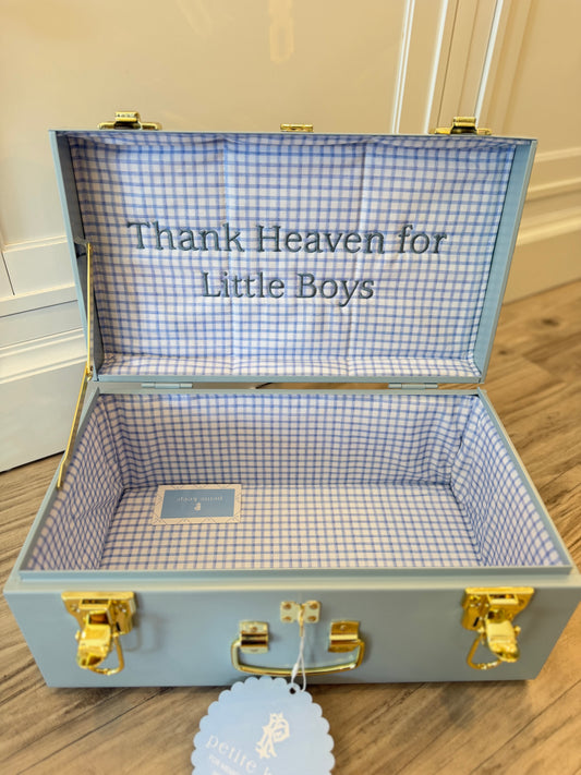 Thank Heaven for Little Boys Mini Keepsake Trunk