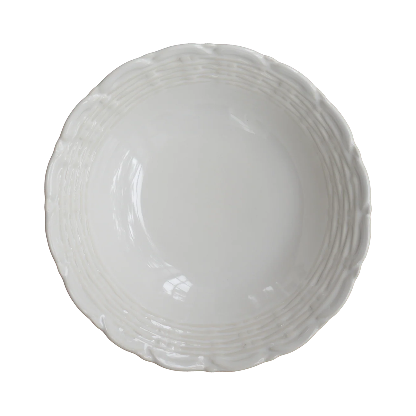 English Creme Basket Jubilee Pasta/Soup Bowl