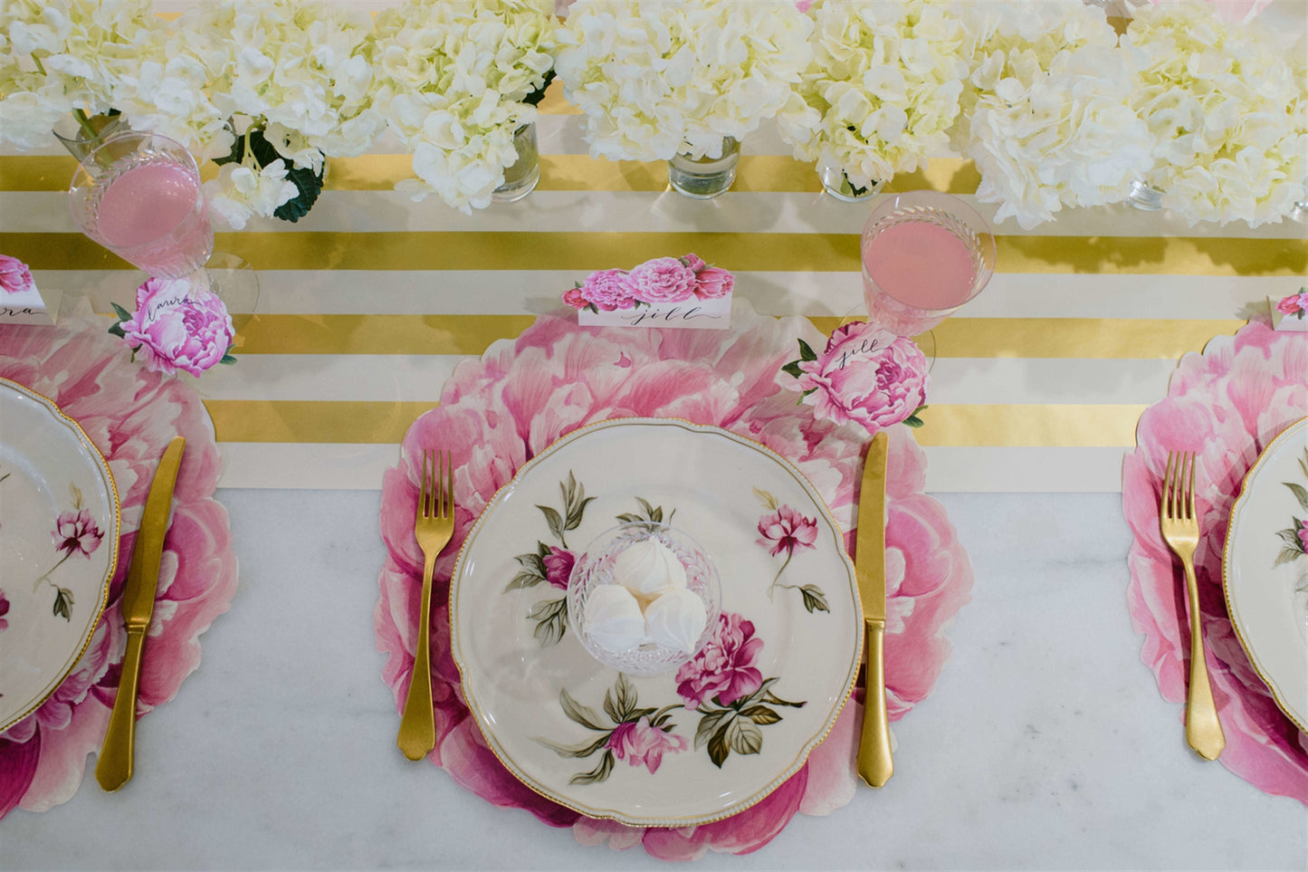 Peony Die Cut Placemats
