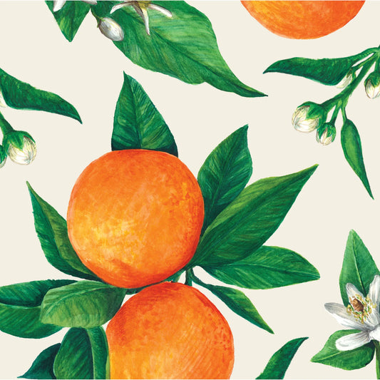 Orange Orchard Cokctail Napkin