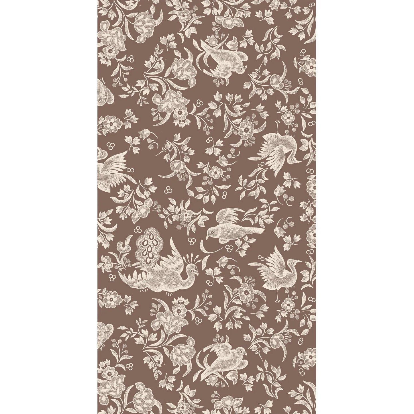 Brown Regal Peacock Guest Napkin