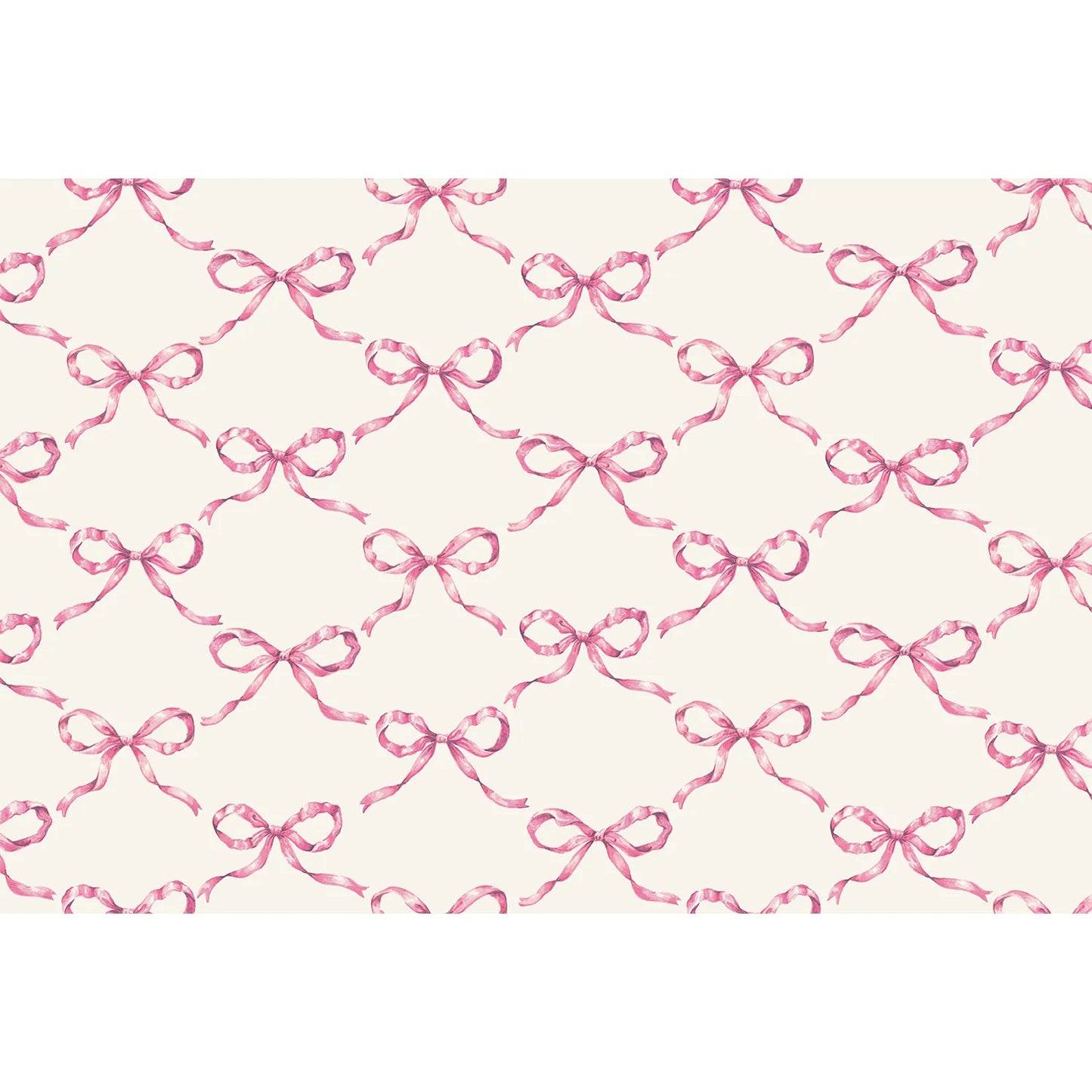 Pink Bow Lattice Placemat
