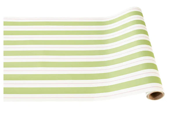 Green & Pink Awning Stripe Runner