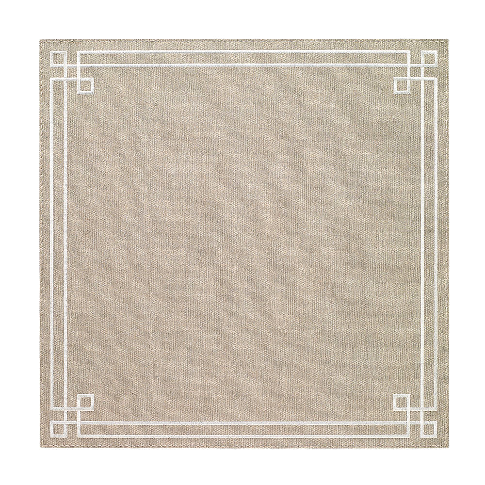Link Oatmeal/White Placemats S/4