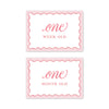 Pink Scallop Milestone Cards