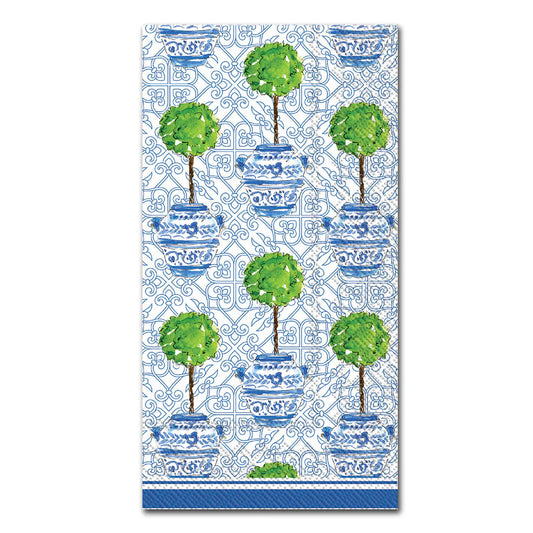 Blue Topiary Guest Napkin