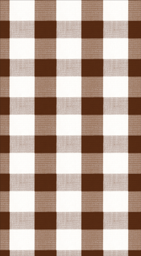 Gingham Chocolate Guest Towel