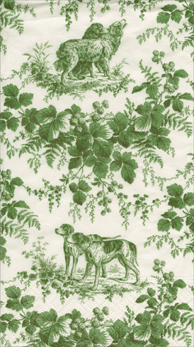 Hunting Toile Evergreen Guest Napkins
