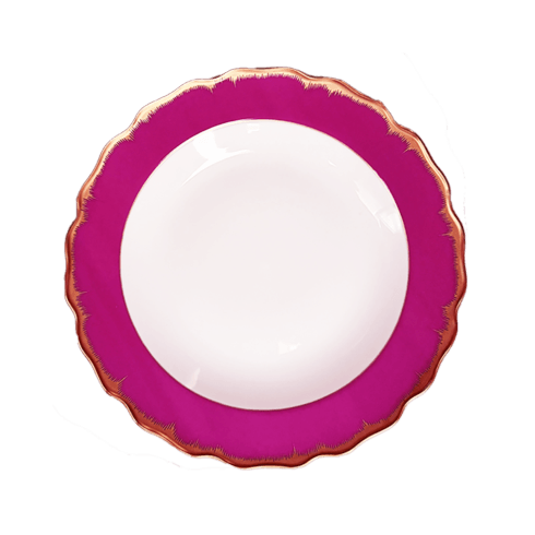 Chelsea Feather Raspberry Dessert Plate
