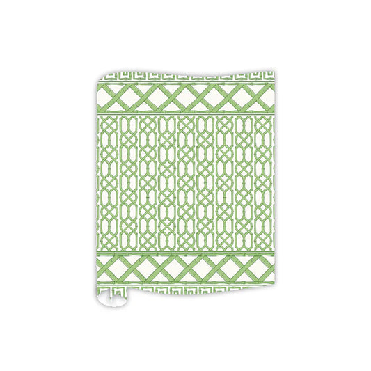 Green Caning Table Runner