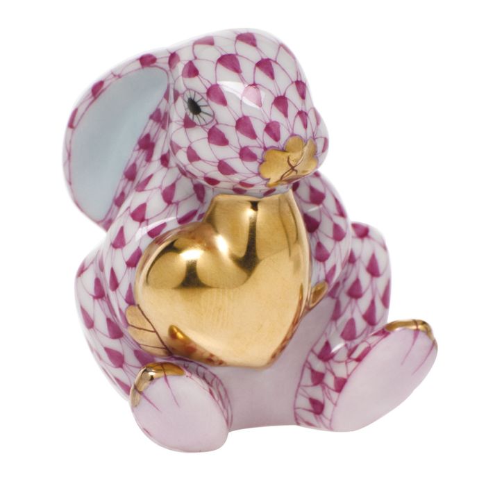 Bunny w/ Gold Heart