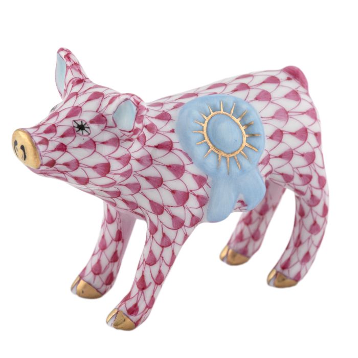 Raspberry Blue Ribbon Pig