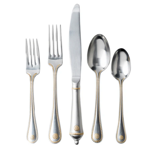 Berry & Thread Matte 5pc Place Setting with Gold