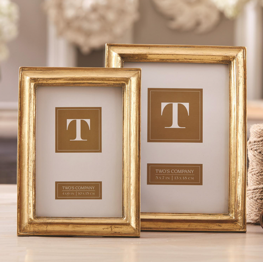 Gold Leaf Straight Edge Frame