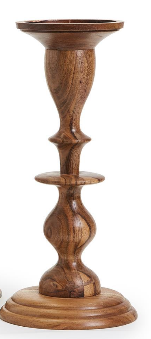Medium Wood Candle Pillar