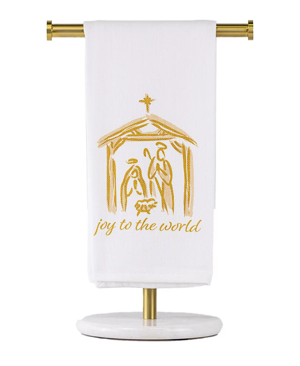 Joy to the World Nativity Towel