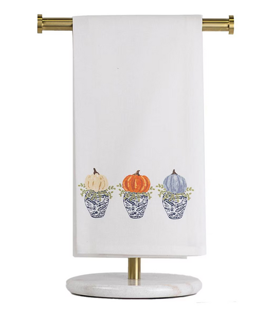 Pumpkin Topiary Tea Towel