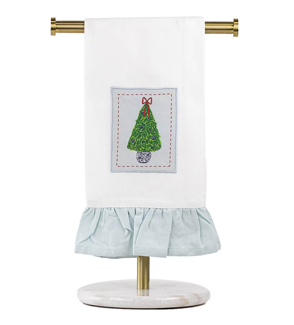 Christmas Topiary Tea Towel