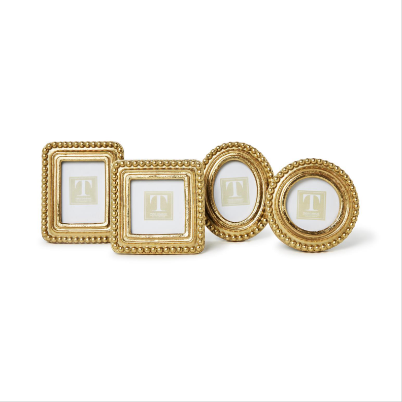 Mini Beaded Gold Frame