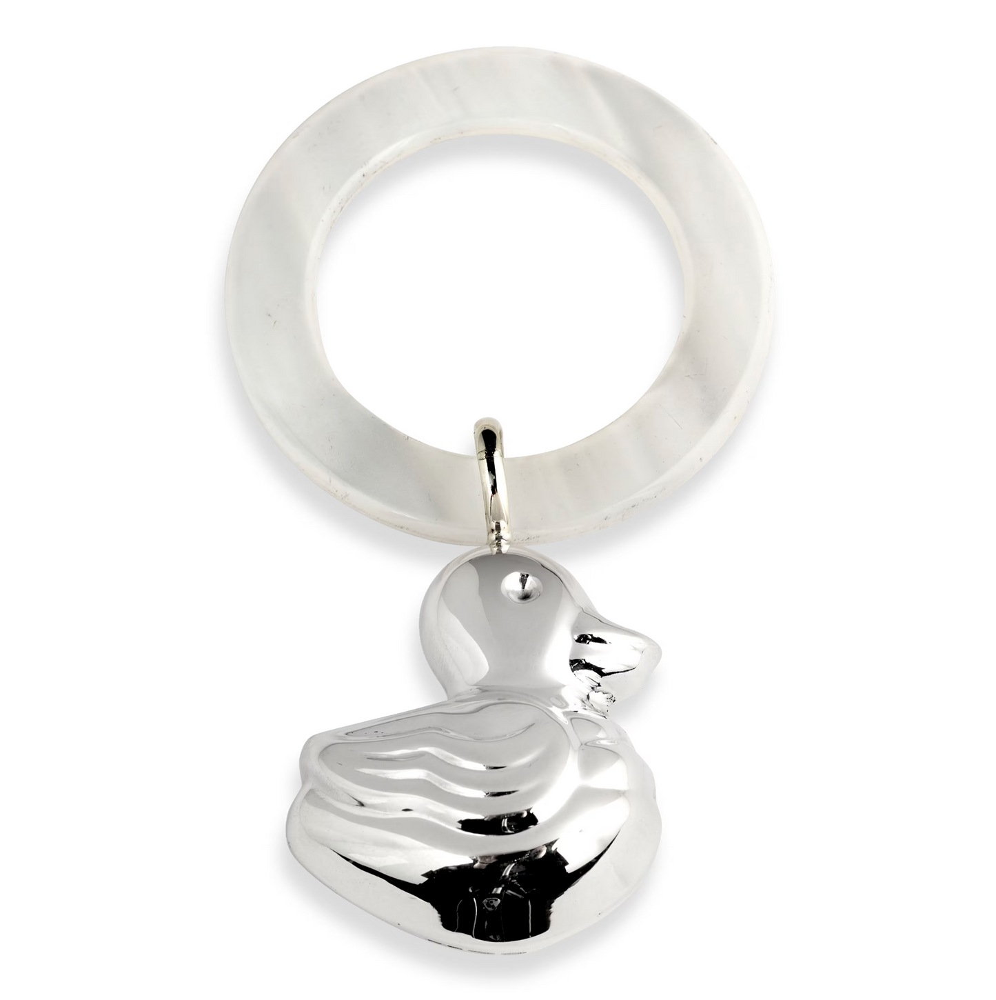 Duck Sterling Silver Teething Ring