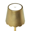 LED Cordless Table Lamp with Scalloped Shade