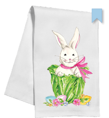 Bunny in Cabbage Tea Towel