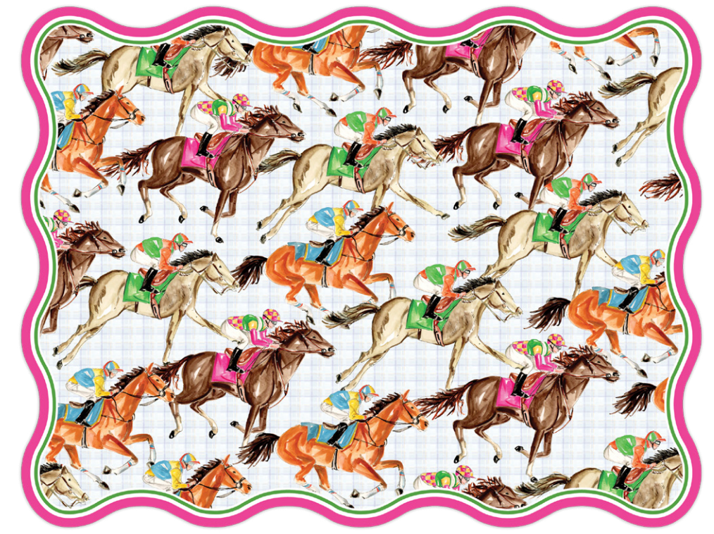 Derby Racehorses Placemats