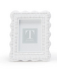 Mini Scallop White Rattan Weave Frames