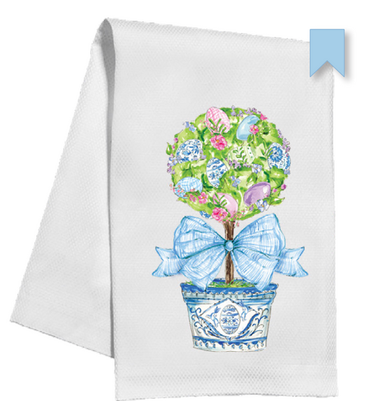 Easter Egg Topiary Kitchen Towel