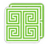Greek Key Paper Coasters