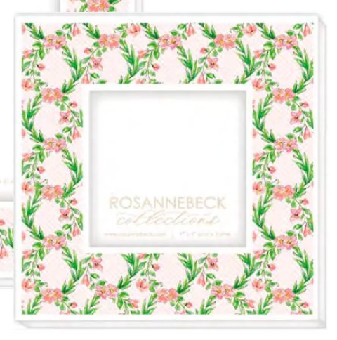 Handpainted Garden Party 4 x4 Frame