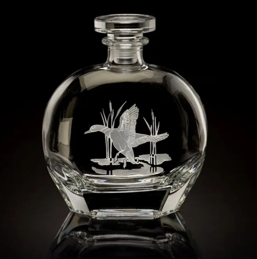 American Duck Round Decanter