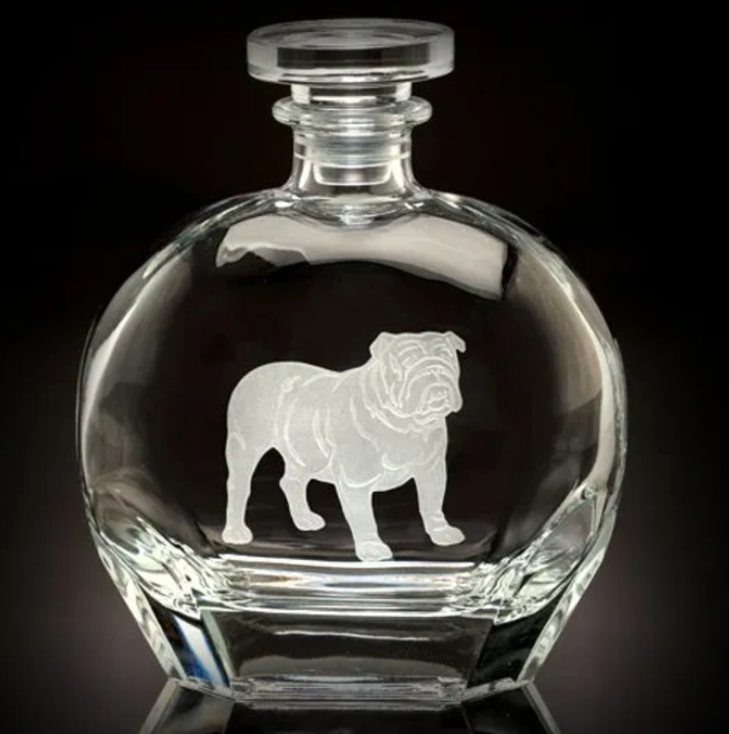 Bulldog Round Decanter