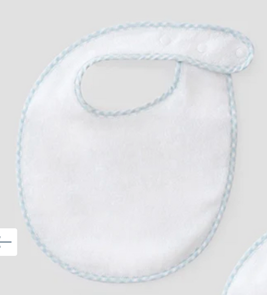 Light Blue Gingham Bib