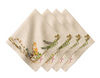 FW Cafe Au Lait Napkin w/ Animals set/4