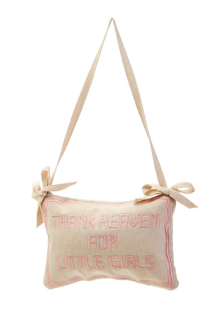 Thank Heaven Embroidered Pillow Door Hanger