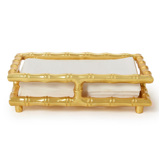 Gold Bamboo Guest Towel Holder