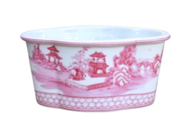 Small Pink Canton Cachepot