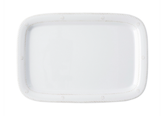 Berry & Thread Whitewash Melamine 16" Tray