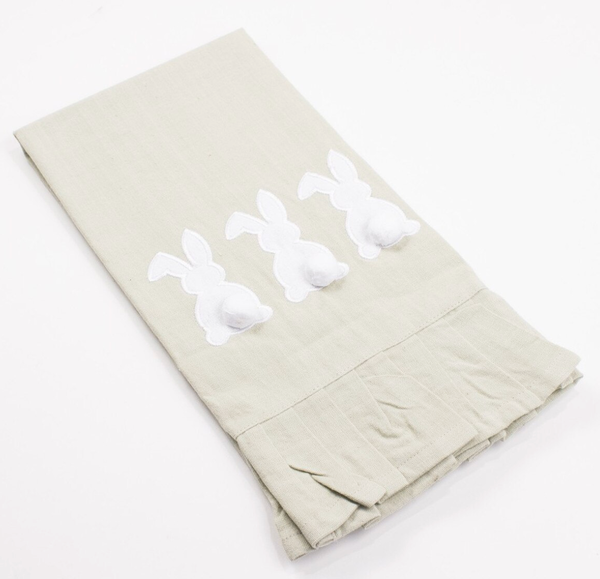 Bunny Ruffle Hand Towel