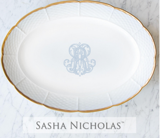 Monogrammed Platter for Fitzgerald/Reese Rgistry