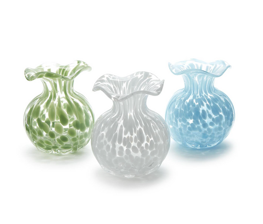 Ruffled Edge Spotted Vase