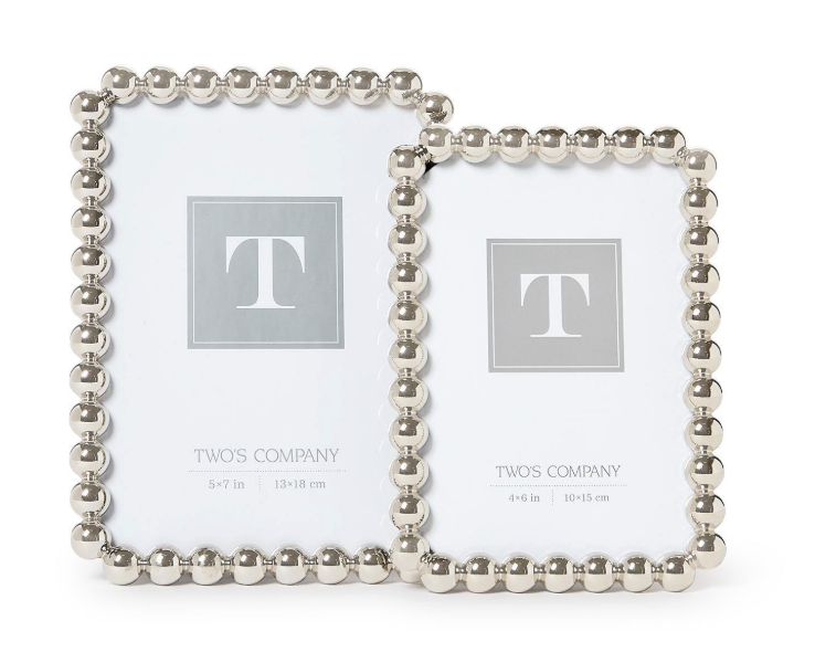 Silver Metallic Ball Frame