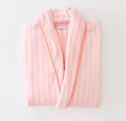 Coral Parker Plush Long Patterned Robe