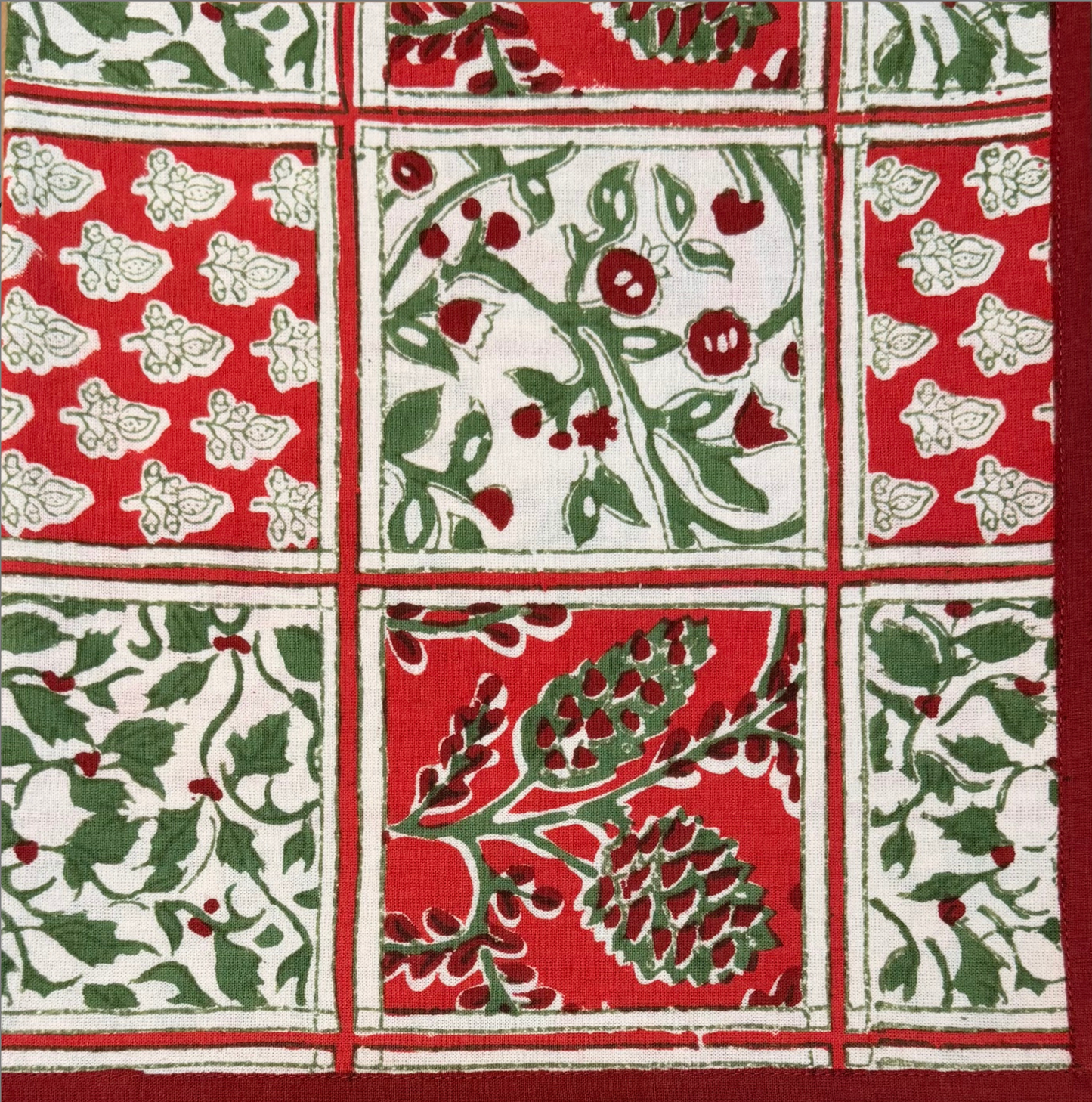 Holiday Patchwork Napkin Set of 4