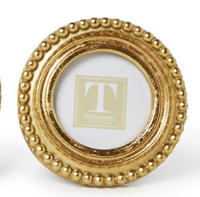 Mini Beaded Gold Frame