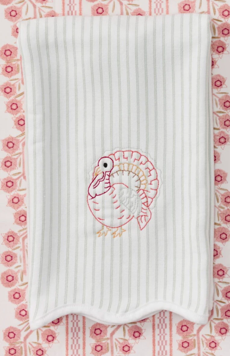 Fall Scalloped Kitchen Towel