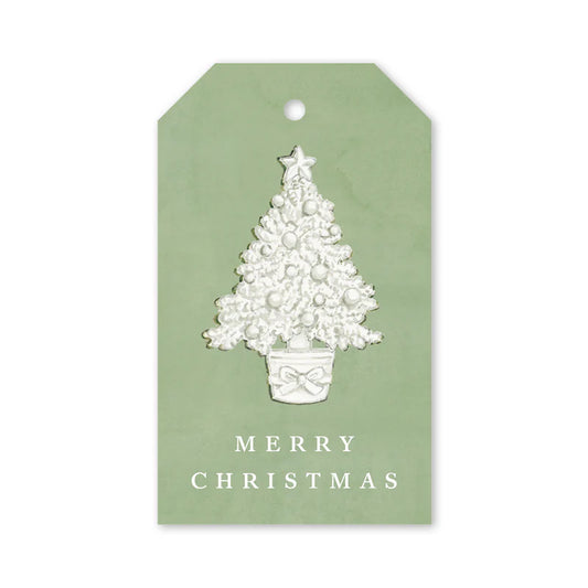 Porcelain Verte Tree Gift Tags