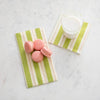 Green & Pink Awning Stripe Guest Napkin